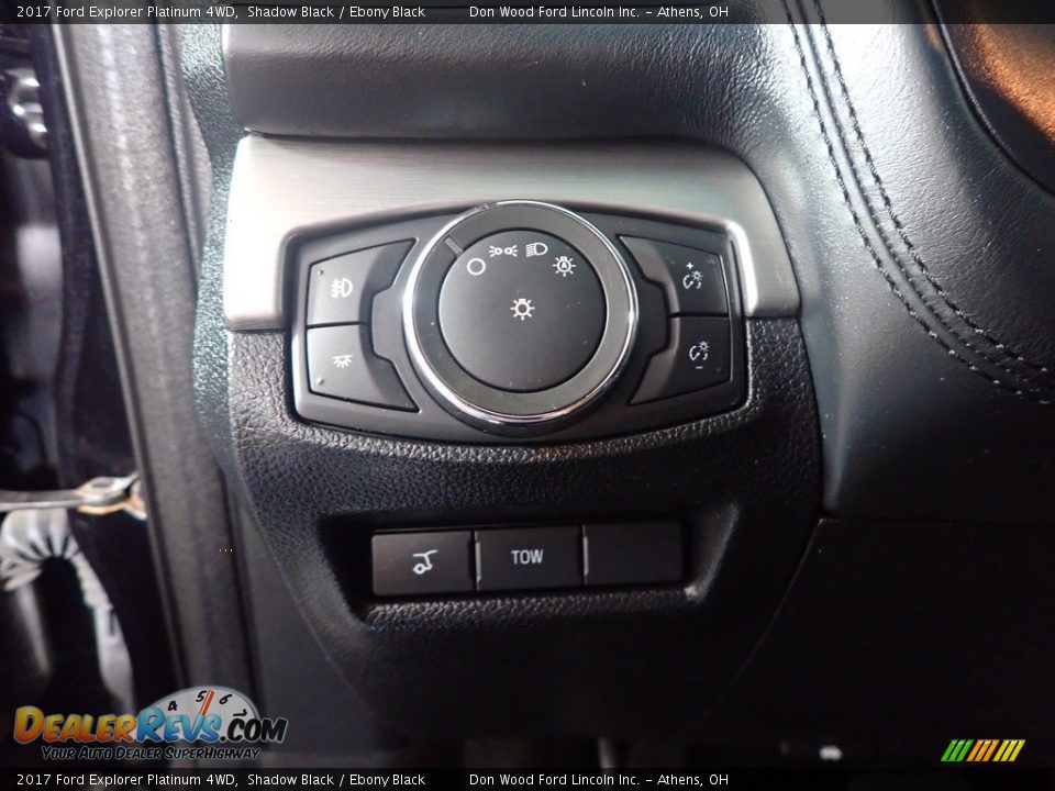 2017 Ford Explorer Platinum 4WD Shadow Black / Ebony Black Photo #35