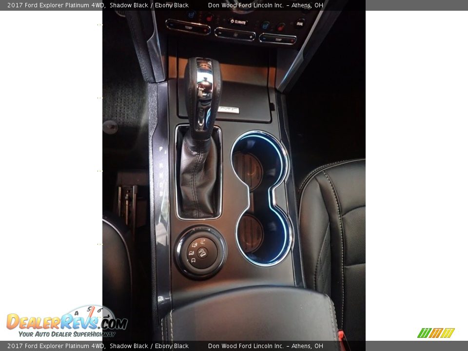 2017 Ford Explorer Platinum 4WD Shadow Black / Ebony Black Photo #36