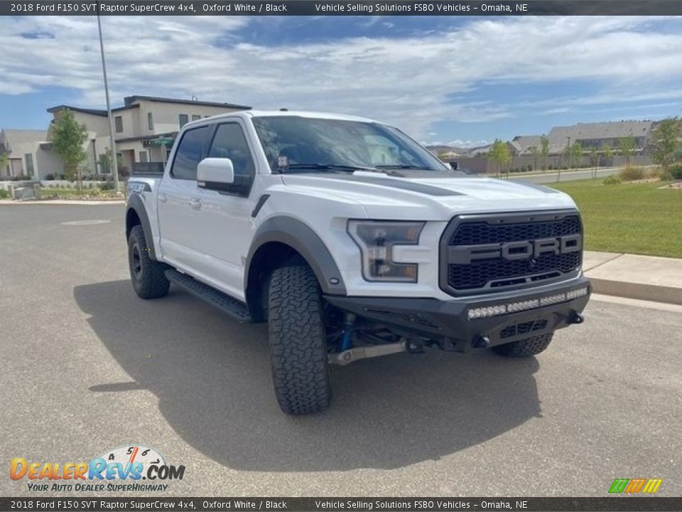 2018 Ford F150 SVT Raptor SuperCrew 4x4 Oxford White / Black Photo #3