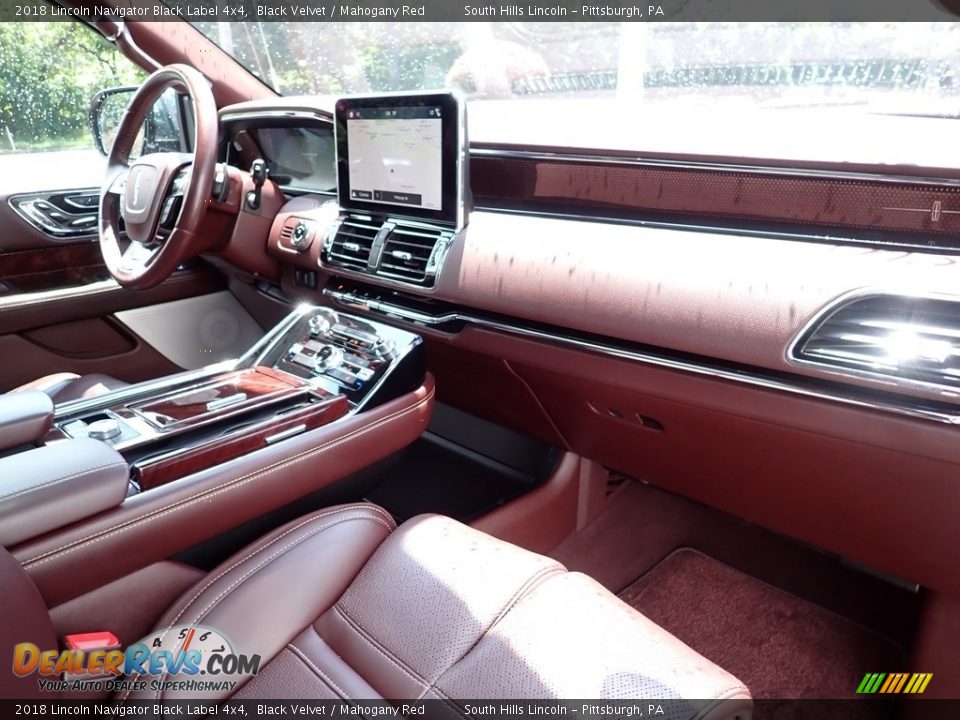 Mahogany Red Interior - 2018 Lincoln Navigator Black Label 4x4 Photo #12