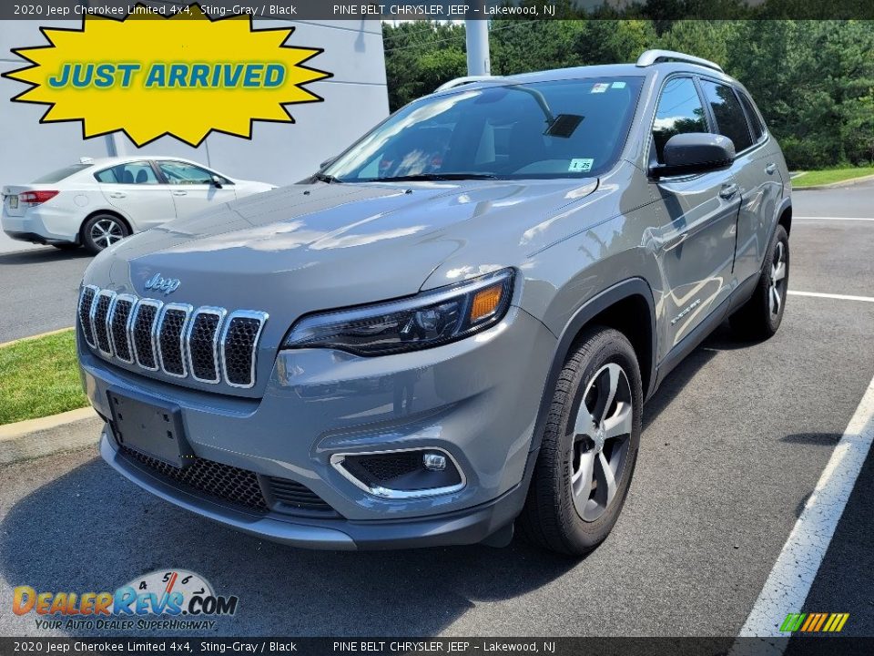 2020 Jeep Cherokee Limited 4x4 Sting-Gray / Black Photo #1