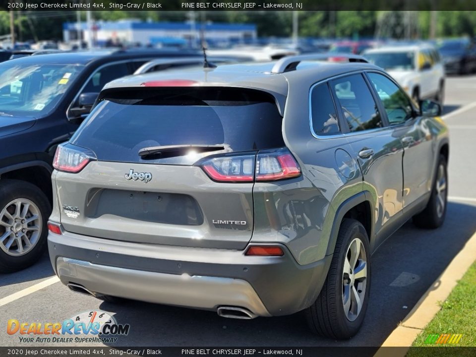 2020 Jeep Cherokee Limited 4x4 Sting-Gray / Black Photo #4