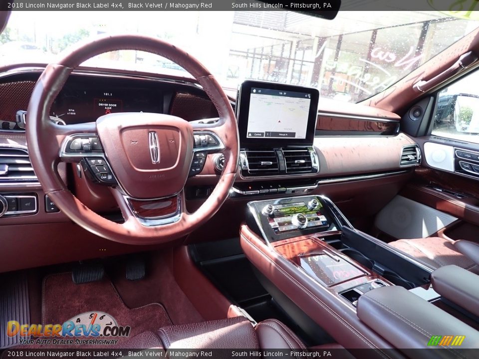 Mahogany Red Interior - 2018 Lincoln Navigator Black Label 4x4 Photo #17