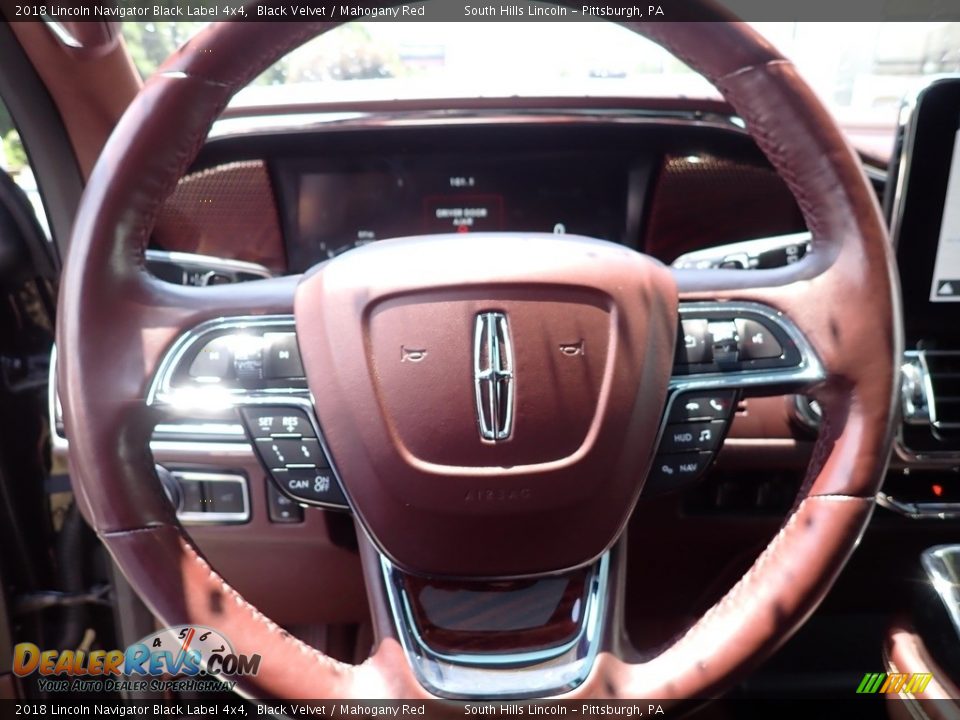 2018 Lincoln Navigator Black Label 4x4 Steering Wheel Photo #20