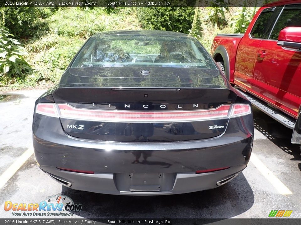 2016 Lincoln MKZ 3.7 AWD Black Velvet / Ebony Photo #3