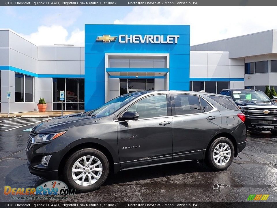 2018 Chevrolet Equinox LT AWD Nightfall Gray Metallic / Jet Black Photo #1