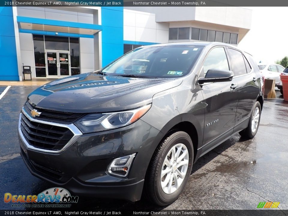 2018 Chevrolet Equinox LT AWD Nightfall Gray Metallic / Jet Black Photo #2