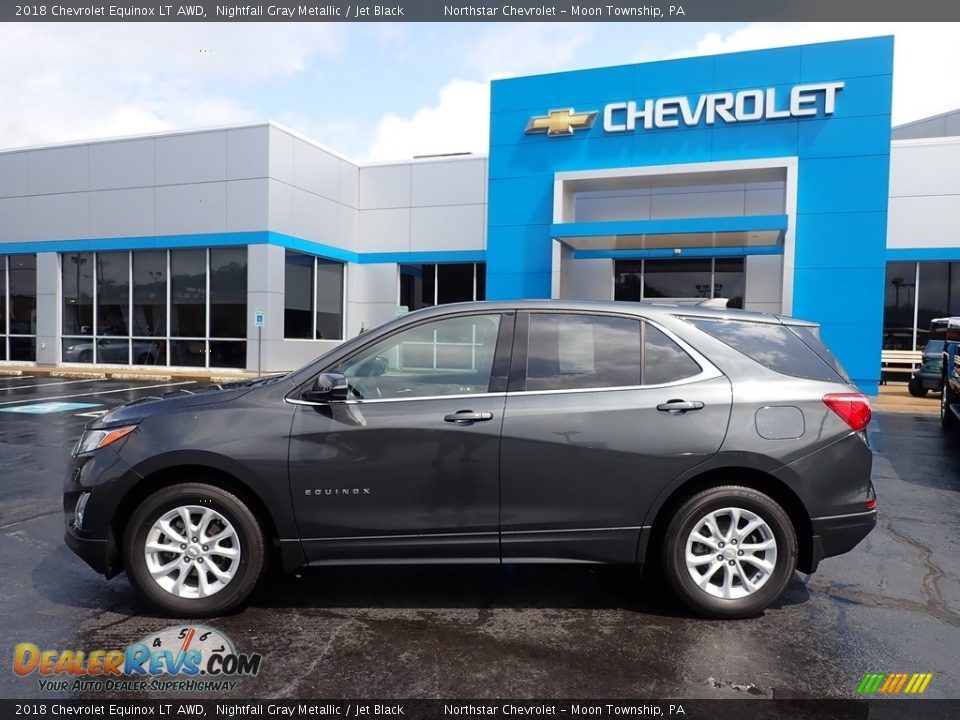 2018 Chevrolet Equinox LT AWD Nightfall Gray Metallic / Jet Black Photo #3