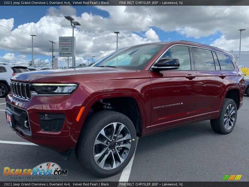 2021 Jeep Grand Cherokee L Overland 4x4 Velvet Red Pearl / Black Photo #1