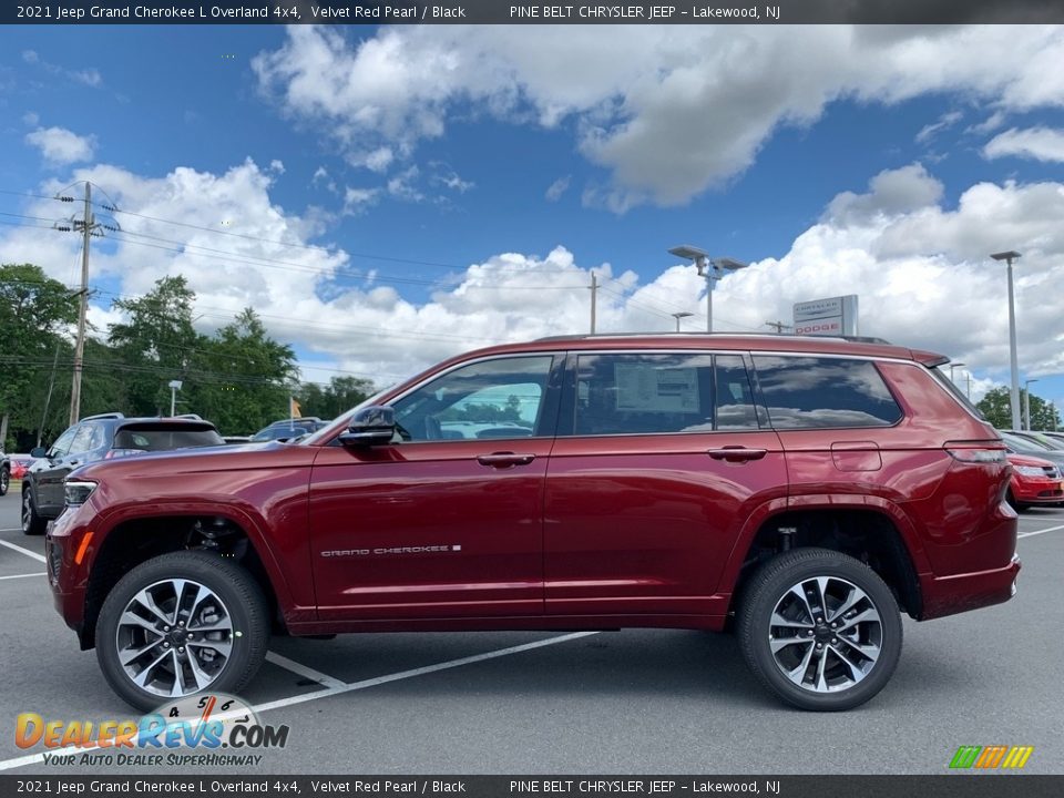 2021 Jeep Grand Cherokee L Overland 4x4 Velvet Red Pearl / Black Photo #4