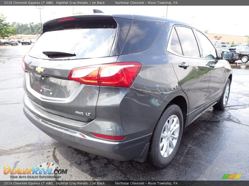 2018 Chevrolet Equinox LT AWD Nightfall Gray Metallic / Jet Black Photo #8