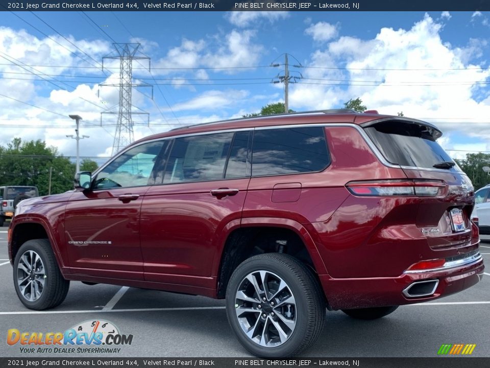 2021 Jeep Grand Cherokee L Overland 4x4 Velvet Red Pearl / Black Photo #6