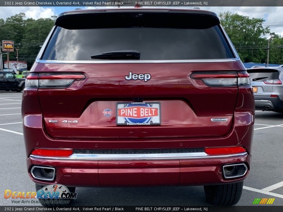 2021 Jeep Grand Cherokee L Overland 4x4 Velvet Red Pearl / Black Photo #7