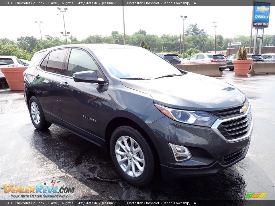 2018 Chevrolet Equinox LT AWD Nightfall Gray Metallic / Jet Black Photo #11