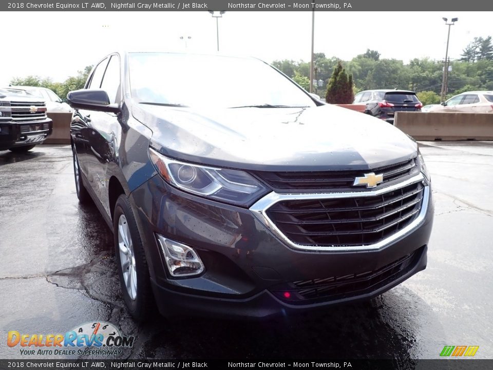 2018 Chevrolet Equinox LT AWD Nightfall Gray Metallic / Jet Black Photo #12