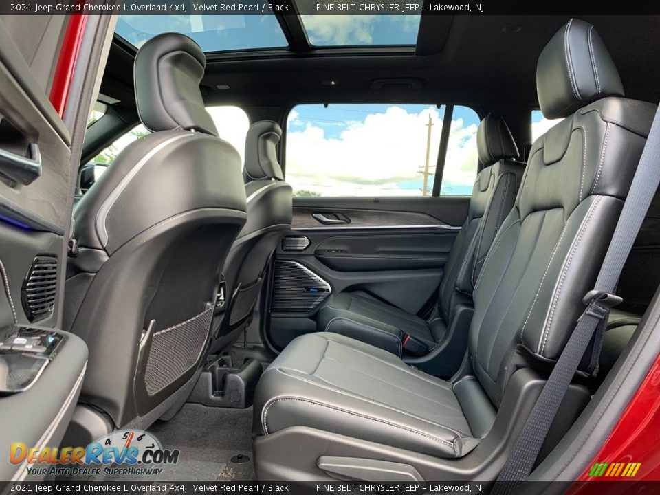 Rear Seat of 2021 Jeep Grand Cherokee L Overland 4x4 Photo #9