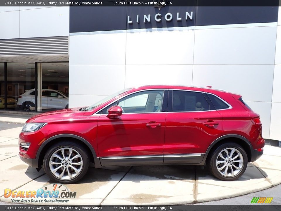 2015 Lincoln MKC AWD Ruby Red Metallic / White Sands Photo #2