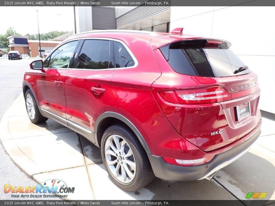 2015 Lincoln MKC AWD Ruby Red Metallic / White Sands Photo #3