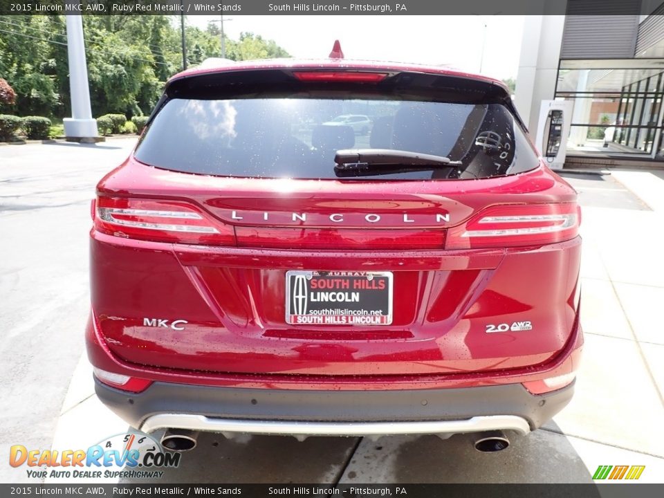 2015 Lincoln MKC AWD Ruby Red Metallic / White Sands Photo #4