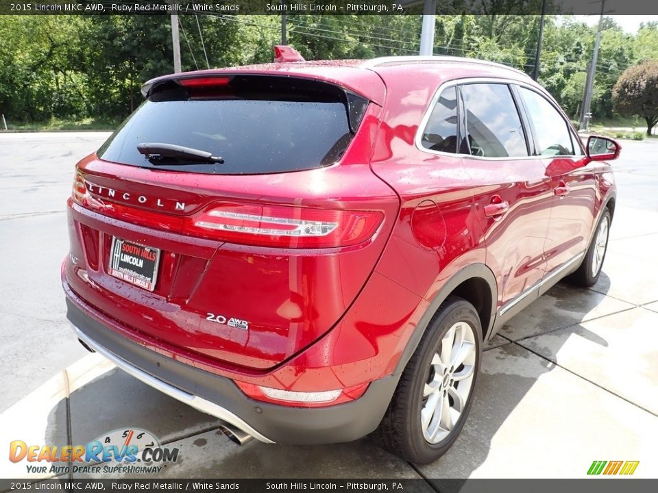 2015 Lincoln MKC AWD Ruby Red Metallic / White Sands Photo #6