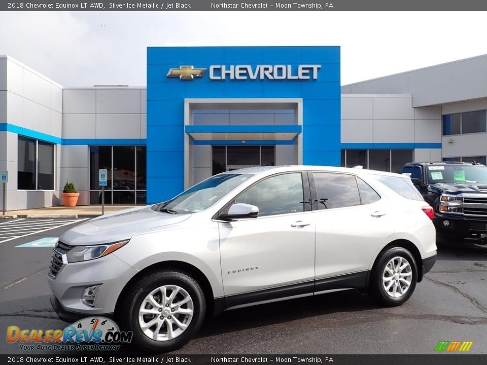 2018 Chevrolet Equinox LT AWD Silver Ice Metallic / Jet Black Photo #1