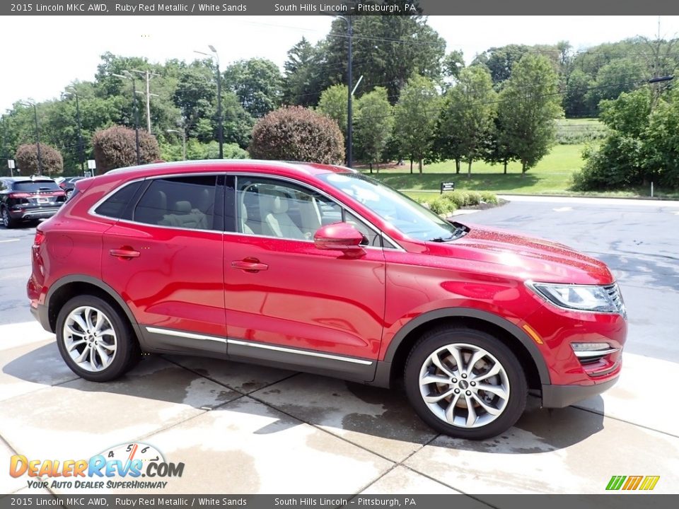 2015 Lincoln MKC AWD Ruby Red Metallic / White Sands Photo #7