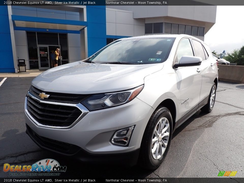 2018 Chevrolet Equinox LT AWD Silver Ice Metallic / Jet Black Photo #2