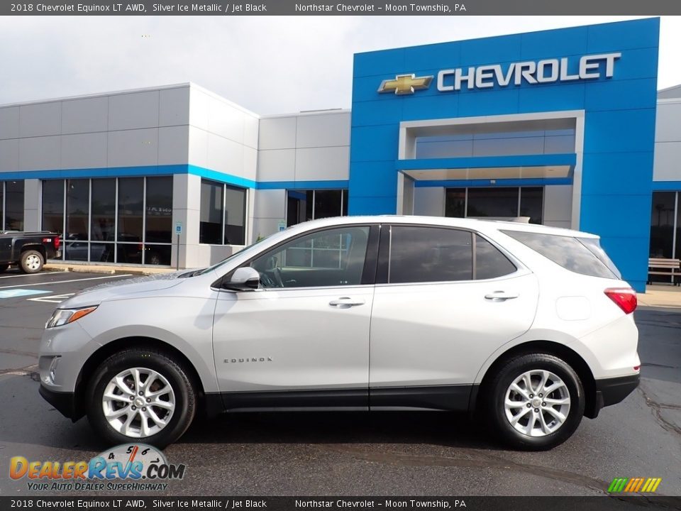 2018 Chevrolet Equinox LT AWD Silver Ice Metallic / Jet Black Photo #3