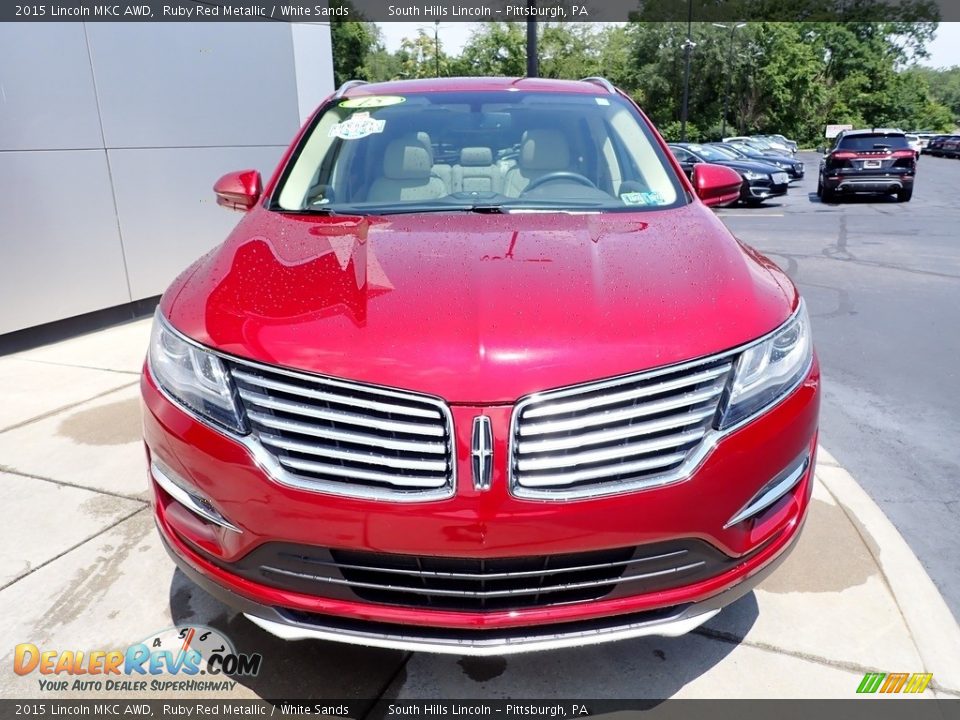 2015 Lincoln MKC AWD Ruby Red Metallic / White Sands Photo #9