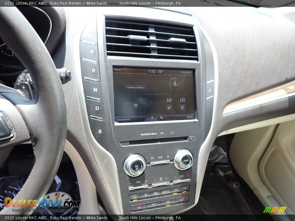 2015 Lincoln MKC AWD Ruby Red Metallic / White Sands Photo #22