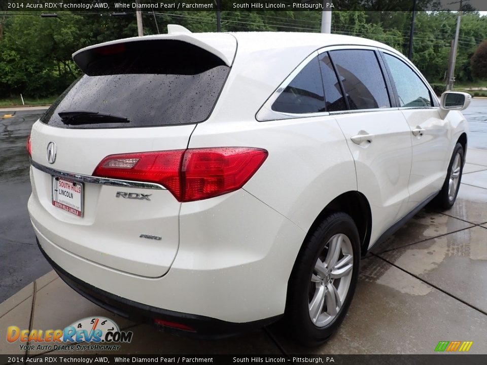 2014 Acura RDX Technology AWD White Diamond Pearl / Parchment Photo #6