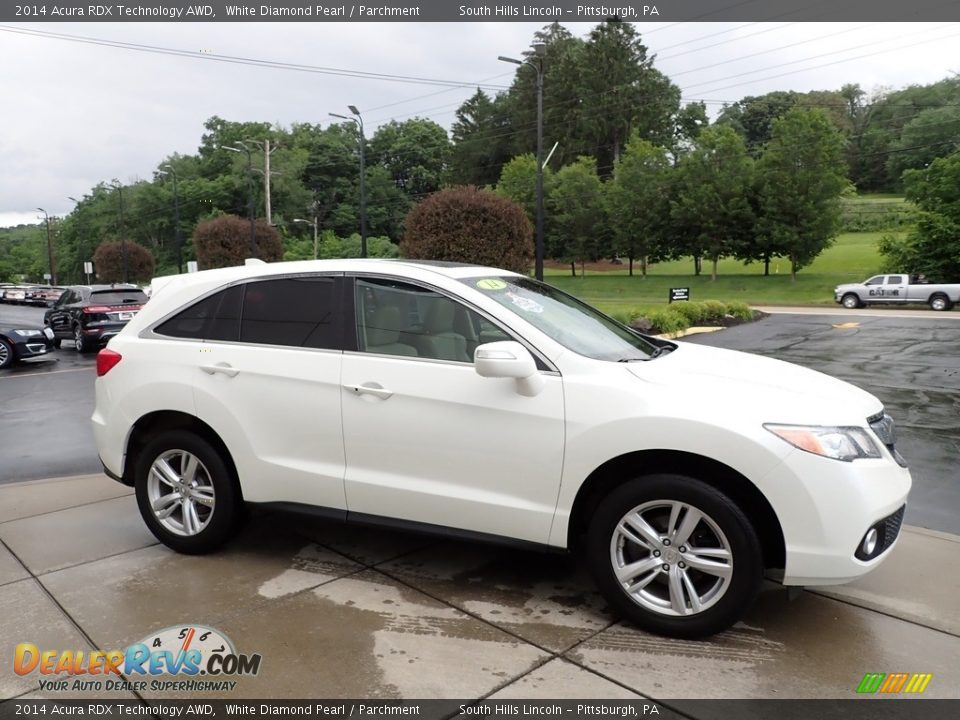 2014 Acura RDX Technology AWD White Diamond Pearl / Parchment Photo #7