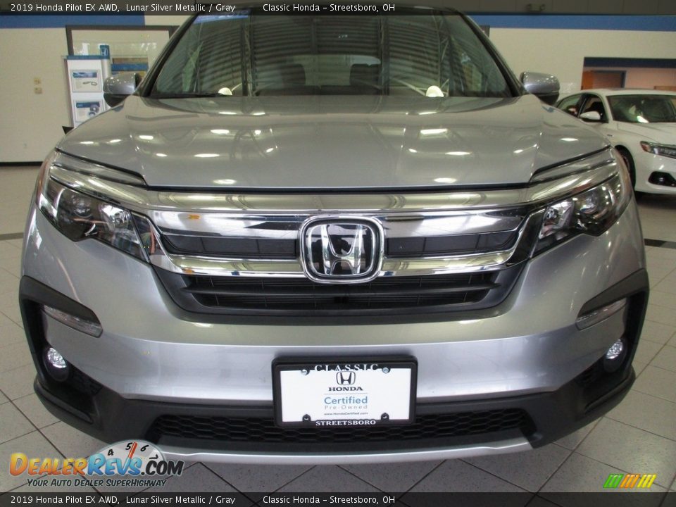 2019 Honda Pilot EX AWD Lunar Silver Metallic / Gray Photo #2