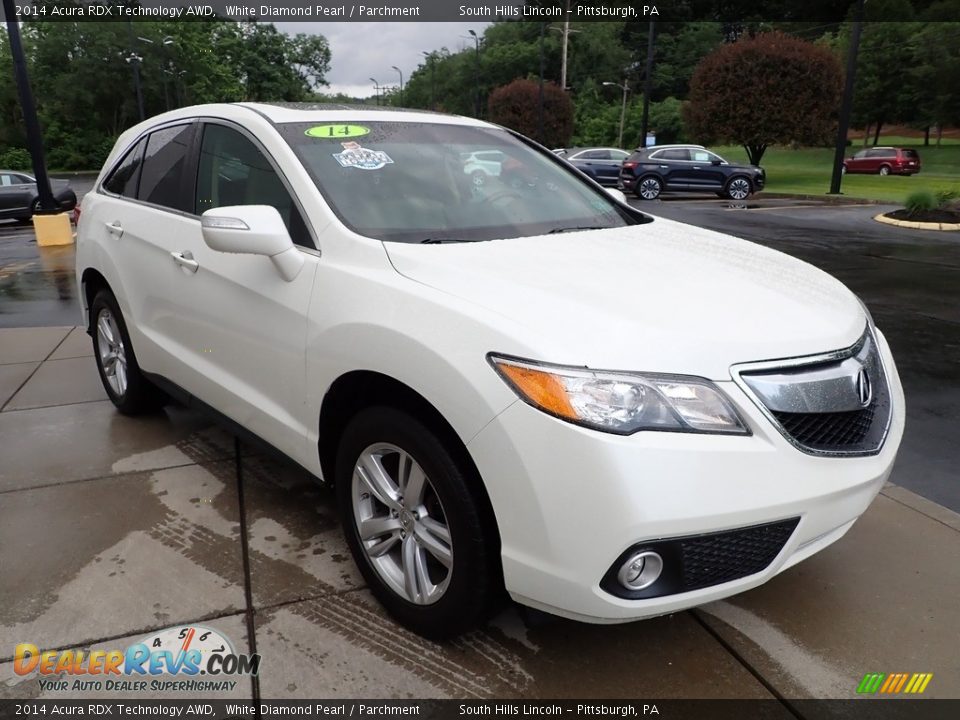 2014 Acura RDX Technology AWD White Diamond Pearl / Parchment Photo #8