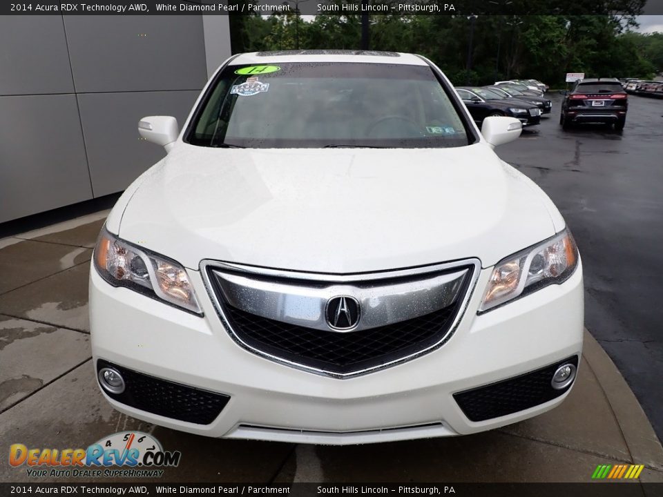 2014 Acura RDX Technology AWD White Diamond Pearl / Parchment Photo #9