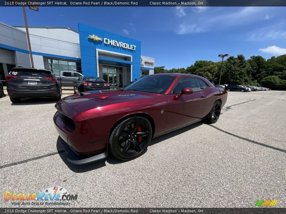 2018 Dodge Challenger SRT Hellcat Octane Red Pearl / Black/Demonic Red Photo #1
