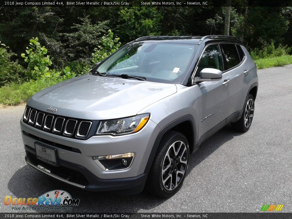 2018 Jeep Compass Limited 4x4 Billet Silver Metallic / Black/Ski Gray Photo #3