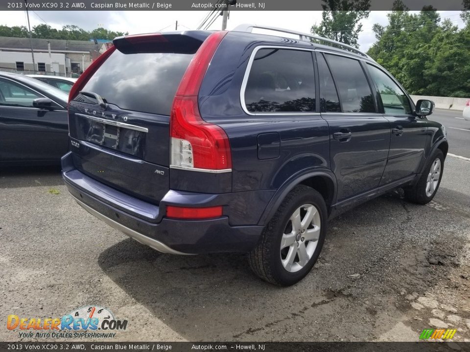 2013 Volvo XC90 3.2 AWD Caspian Blue Metallic / Beige Photo #4