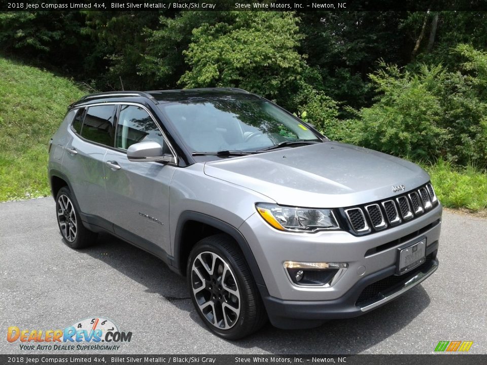 2018 Jeep Compass Limited 4x4 Billet Silver Metallic / Black/Ski Gray Photo #5