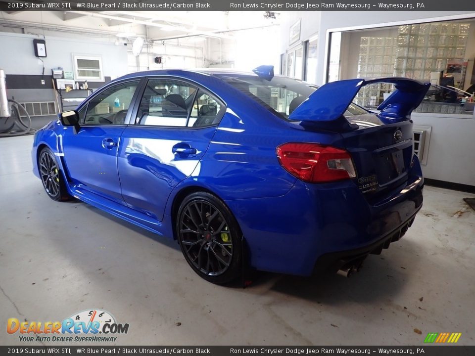 2019 Subaru WRX STI WR Blue Pearl / Black Ultrasuede/Carbon Black Photo #5