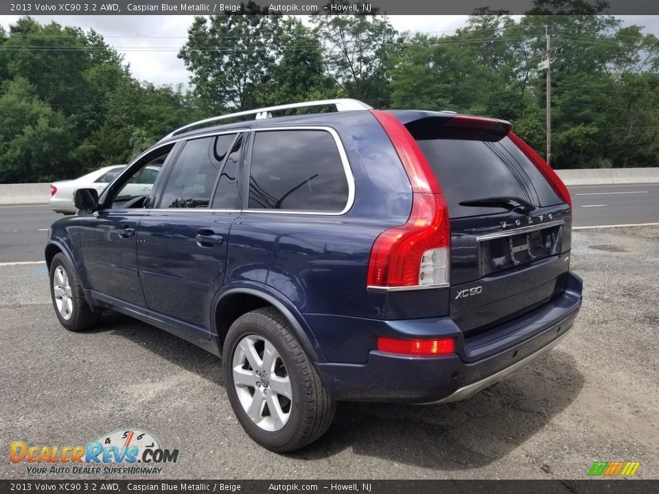 2013 Volvo XC90 3.2 AWD Caspian Blue Metallic / Beige Photo #6