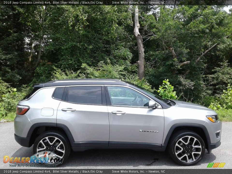 2018 Jeep Compass Limited 4x4 Billet Silver Metallic / Black/Ski Gray Photo #6