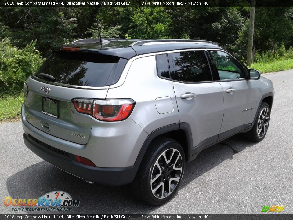 2018 Jeep Compass Limited 4x4 Billet Silver Metallic / Black/Ski Gray Photo #7