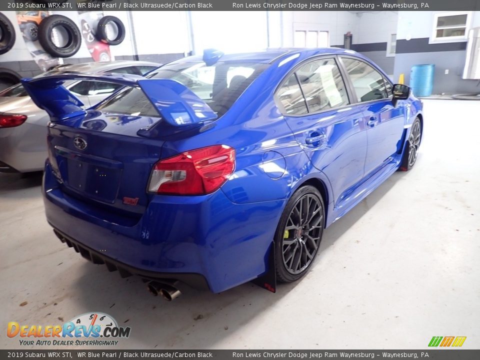 2019 Subaru WRX STI WR Blue Pearl / Black Ultrasuede/Carbon Black Photo #7