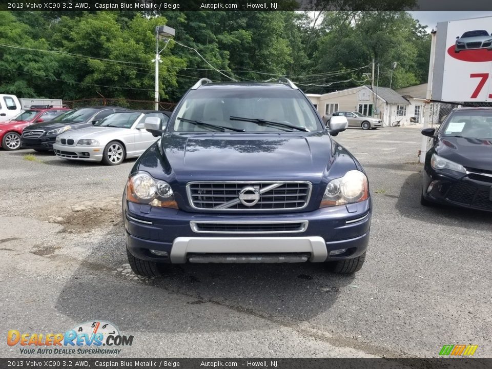 2013 Volvo XC90 3.2 AWD Caspian Blue Metallic / Beige Photo #8