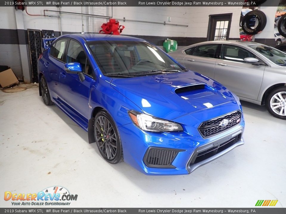 2019 Subaru WRX STI WR Blue Pearl / Black Ultrasuede/Carbon Black Photo #8