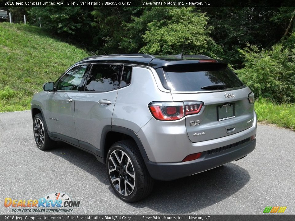 2018 Jeep Compass Limited 4x4 Billet Silver Metallic / Black/Ski Gray Photo #9