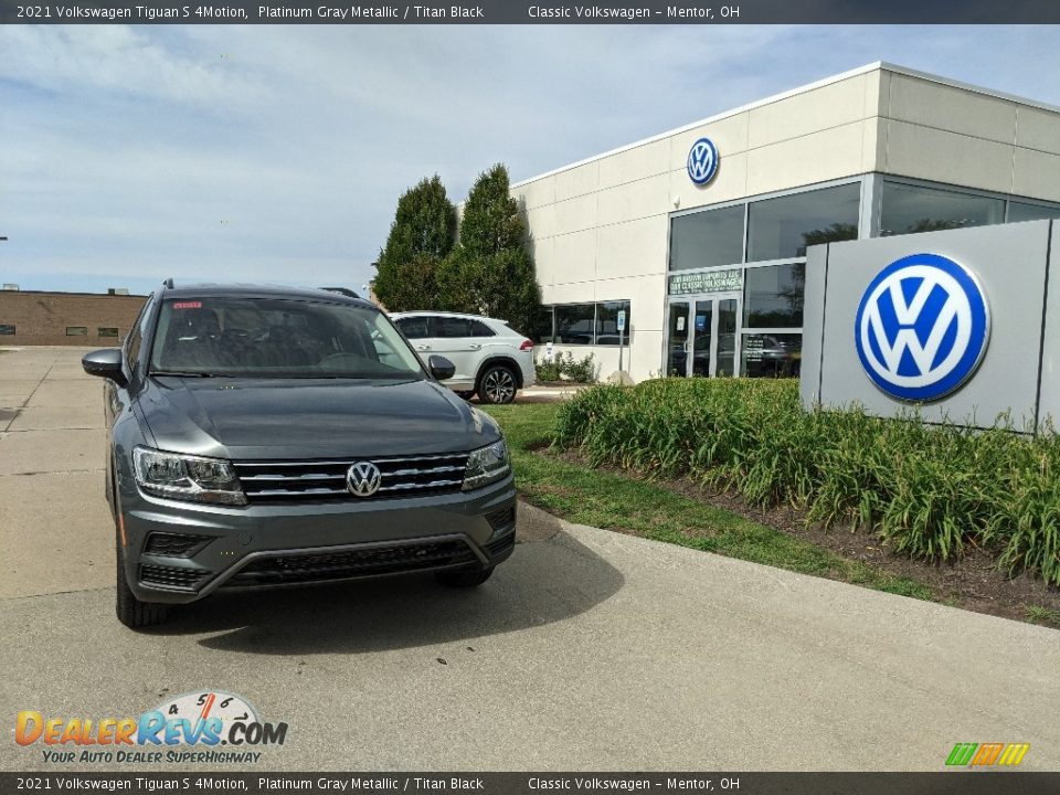2021 Volkswagen Tiguan S 4Motion Platinum Gray Metallic / Titan Black Photo #1