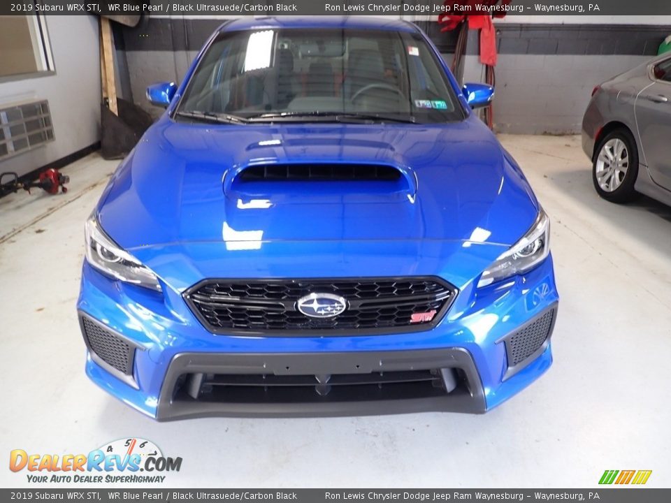 2019 Subaru WRX STI WR Blue Pearl / Black Ultrasuede/Carbon Black Photo #10