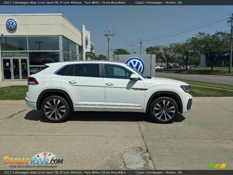 Pure White 2021 Volkswagen Atlas Cross Sport SEL R-Line 4Motion Photo #2